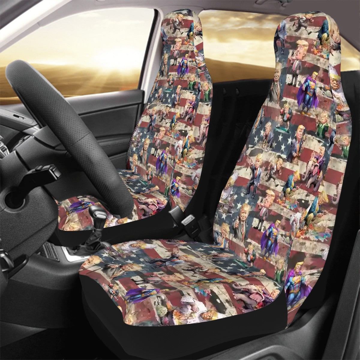 20 Donald Trump Designs, Set of 2 Front Auto Seat Cover