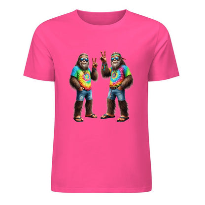 Bigfoot - Sasquatch Hippie Sasquatches Short Sleeve Cotton T-Shirt