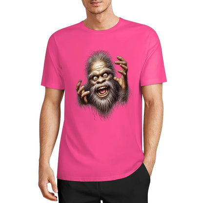 Bigfoot - Sasquatch Crazy Hands Short Sleeve Cotton T-Shirt