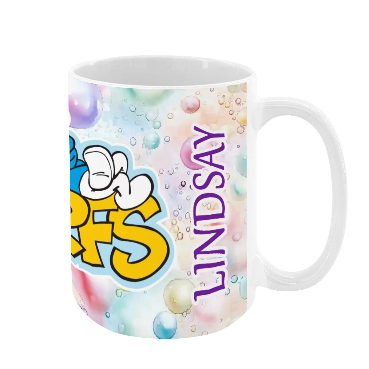 Smurfs Large 15 Ounce Colorful Mugs – Made In USA