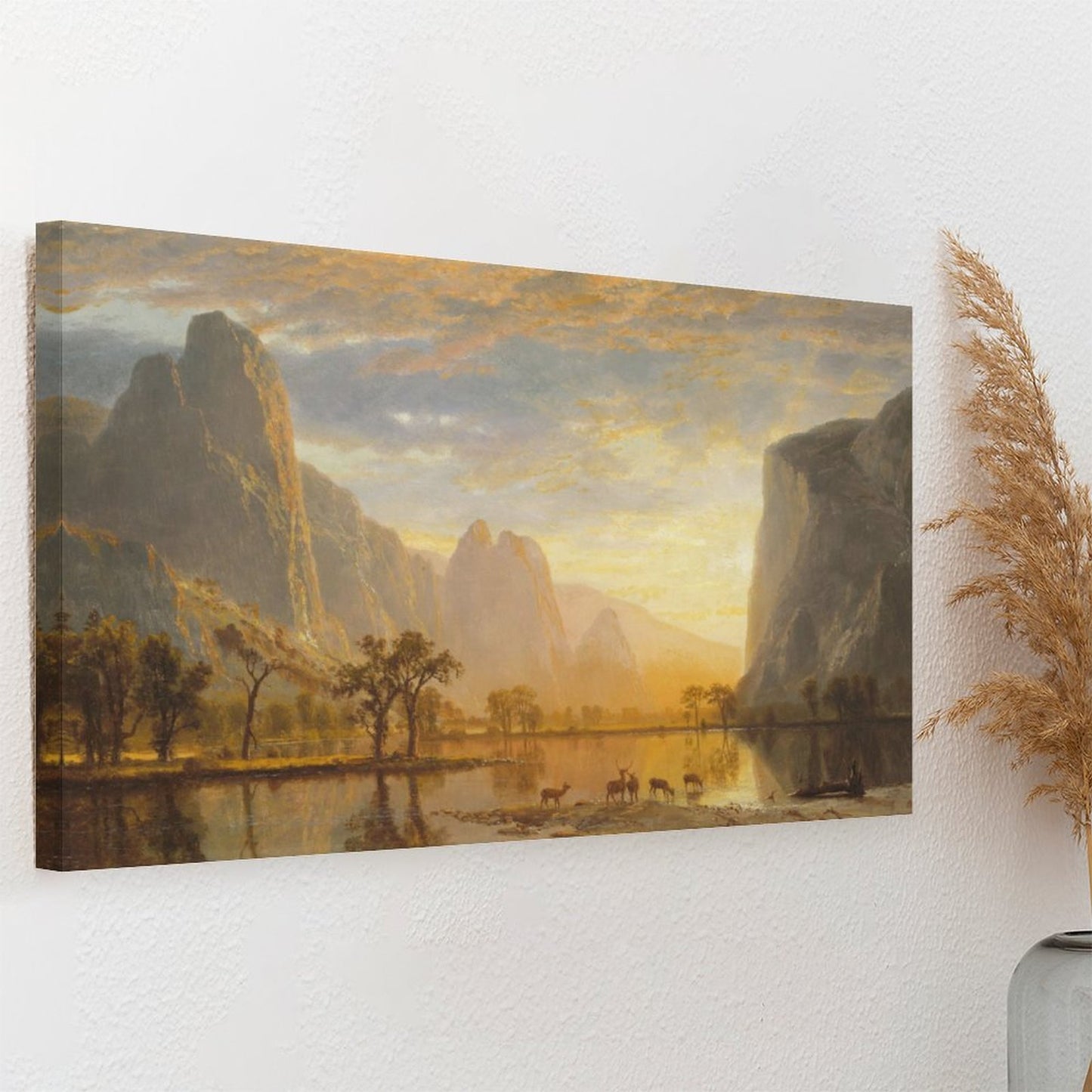 Beautiful Vintage Framed Canvas Art - 2 Sizes – Made in the USA