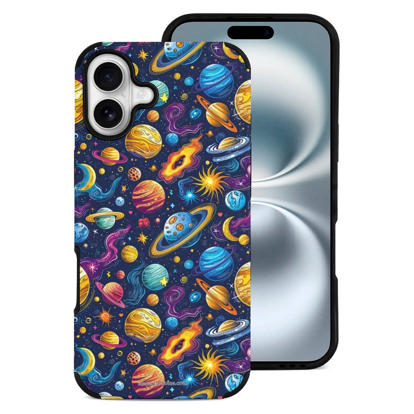 12 Galaxy Outer Space Designs, Microfiber iPhone 16 Cases