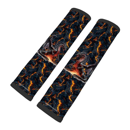 Fire Dragon, Seat Belt Cover Pad For Adults 2 Pcs