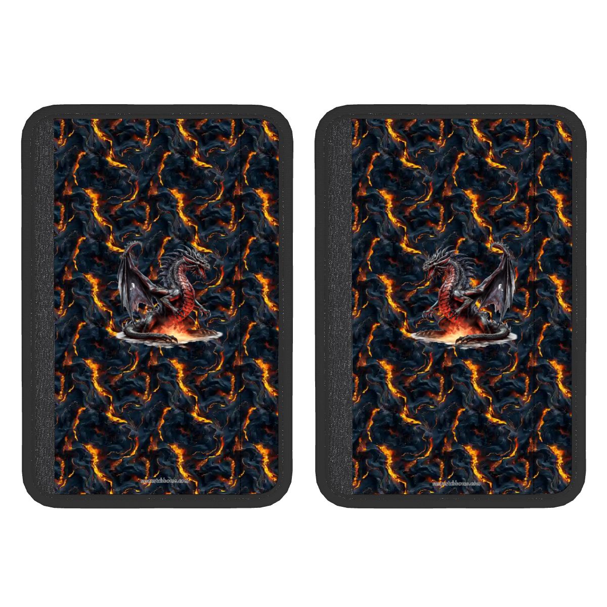Fire Dragon, Seat Belt Cover Pad For Adults 2 Pcs
