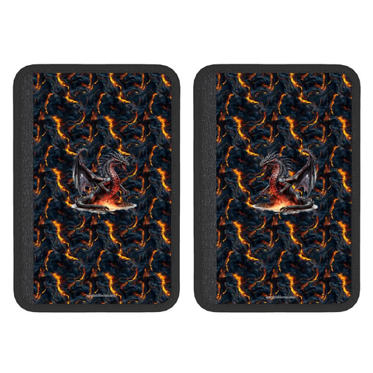 Fire Dragon, Seat Belt Cover Pad For Adults 2 Pcs