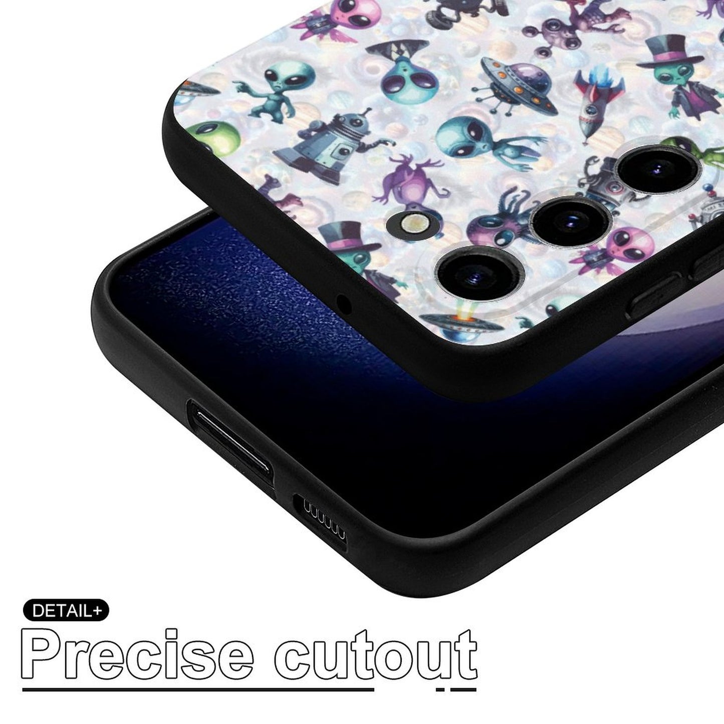 6 Alien Designs, Samsung S23 Series TPU Cell Phone Case