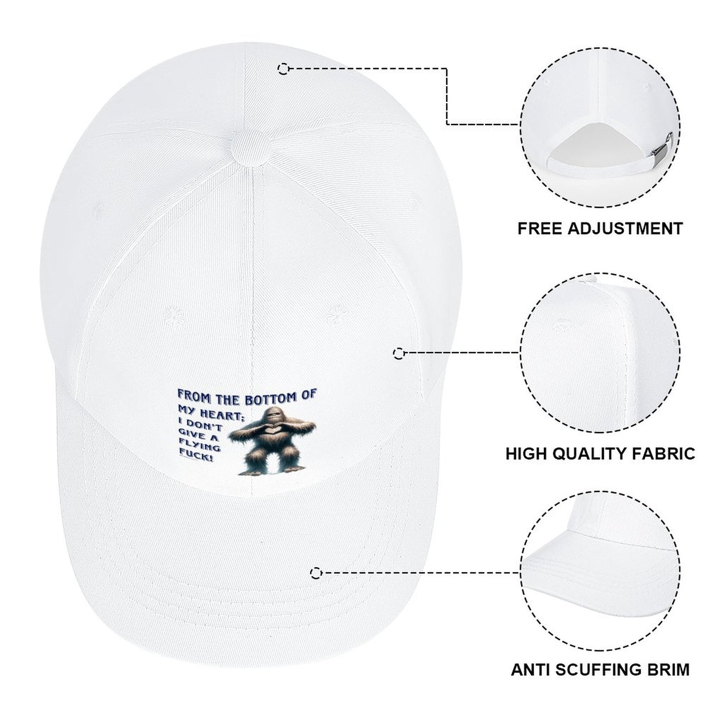 Bigfoot, Sasquatch “From the bottom..", Baseball Cap – 8 Colors