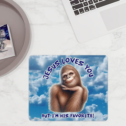 Sasquatch, Bigfoot, Large Mouse Pad w Non-Slip Base- 12”x 9.8”