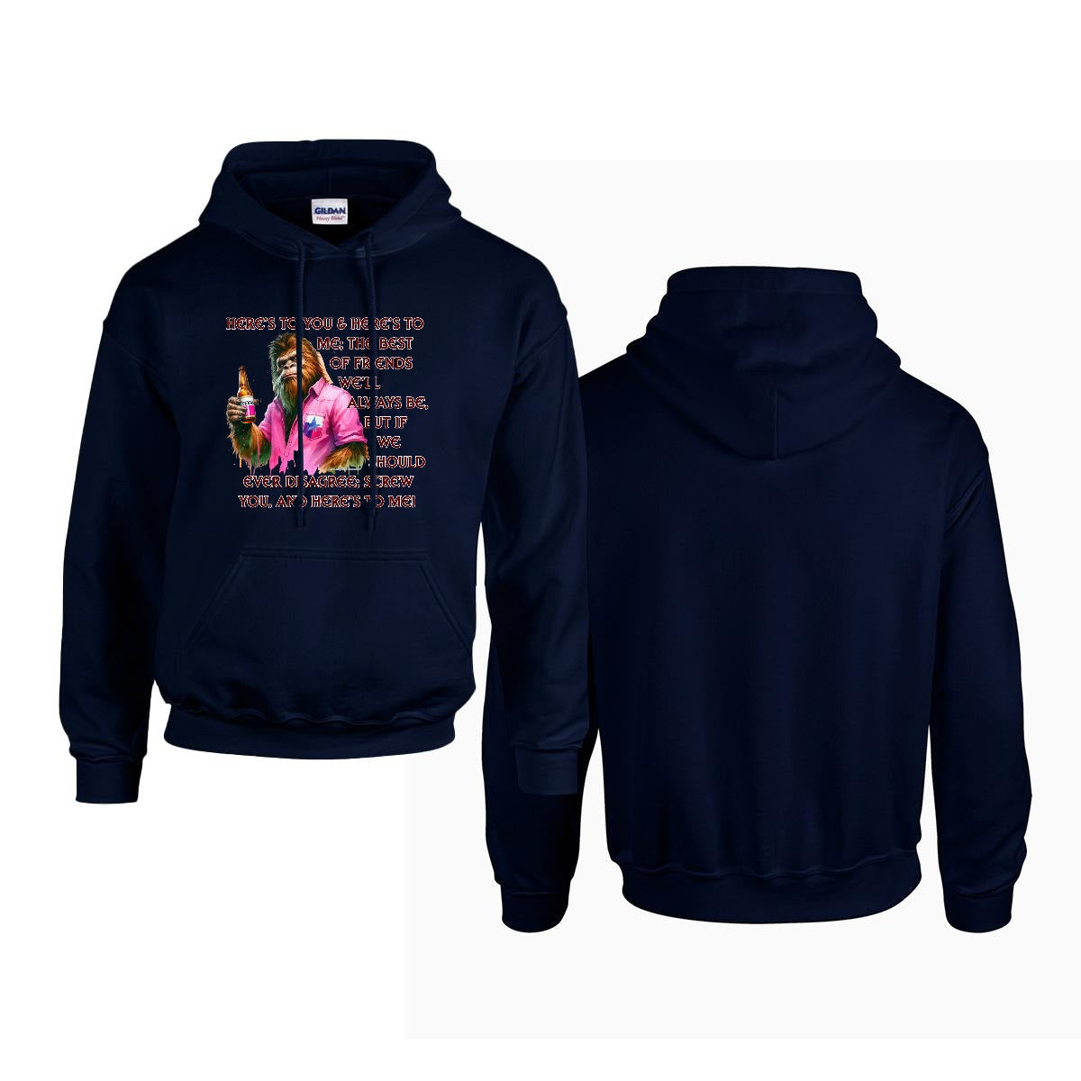 Sasquatch, Bigfoot Design, Gildan 18500 Poly-Cotton Hoodie