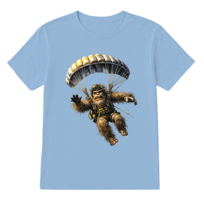 Bigfoot Sasquatch Paratrooper, Gildan 5000 T Shirt
