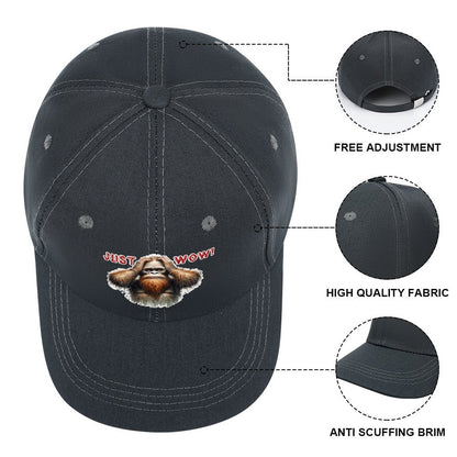 Bigfoot / Sasquatch “Just wow", Baseball Cap – 8 Colors