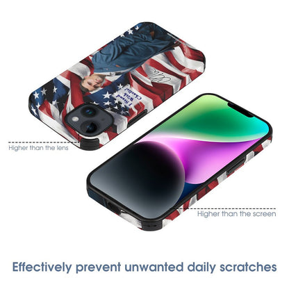 Charlie Kirk Memorial, Microfiber Custom Phone Case for iPhone 14