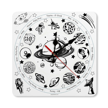 Solar System Square Wall Clock