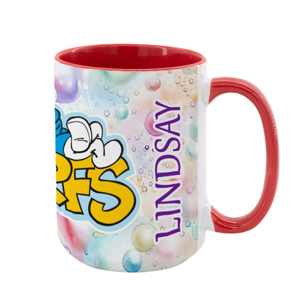 Smurfs Large 15 Ounce Colorful Mugs – Made In USA