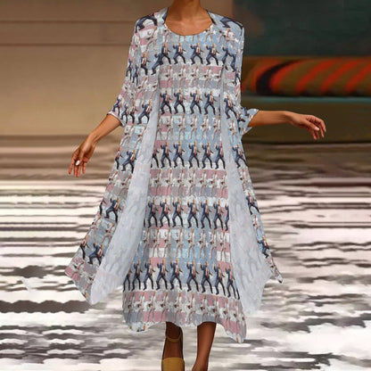 10 More Donald Trump Designs, Women’s Long Dress with Cardigan