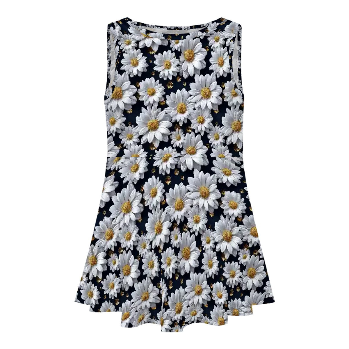 10 Flower Designs, Girl’s Sleeveless Dress