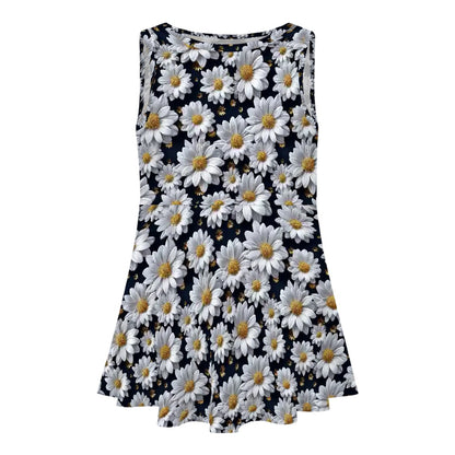 10 Flower Designs, Girl’s Sleeveless Dress