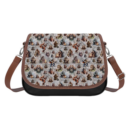 20 Bigfoot / Sasquatch Designs, Leather Shoulder Bag / Purse