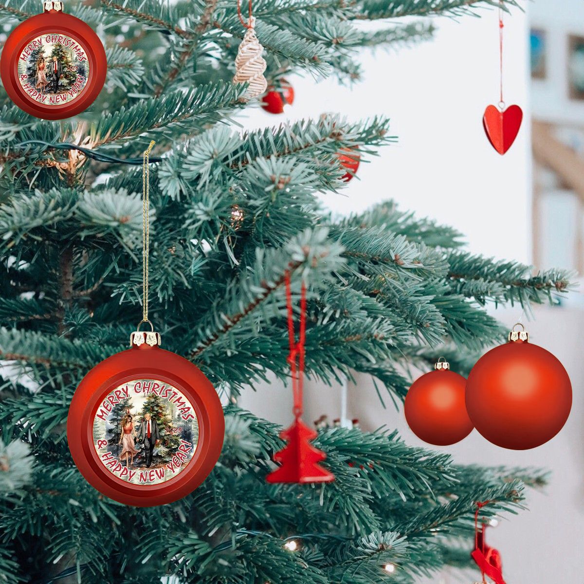 Don & Melania Trump, Christmas Ball Ornament, Tree Decoration, Holiday Décor