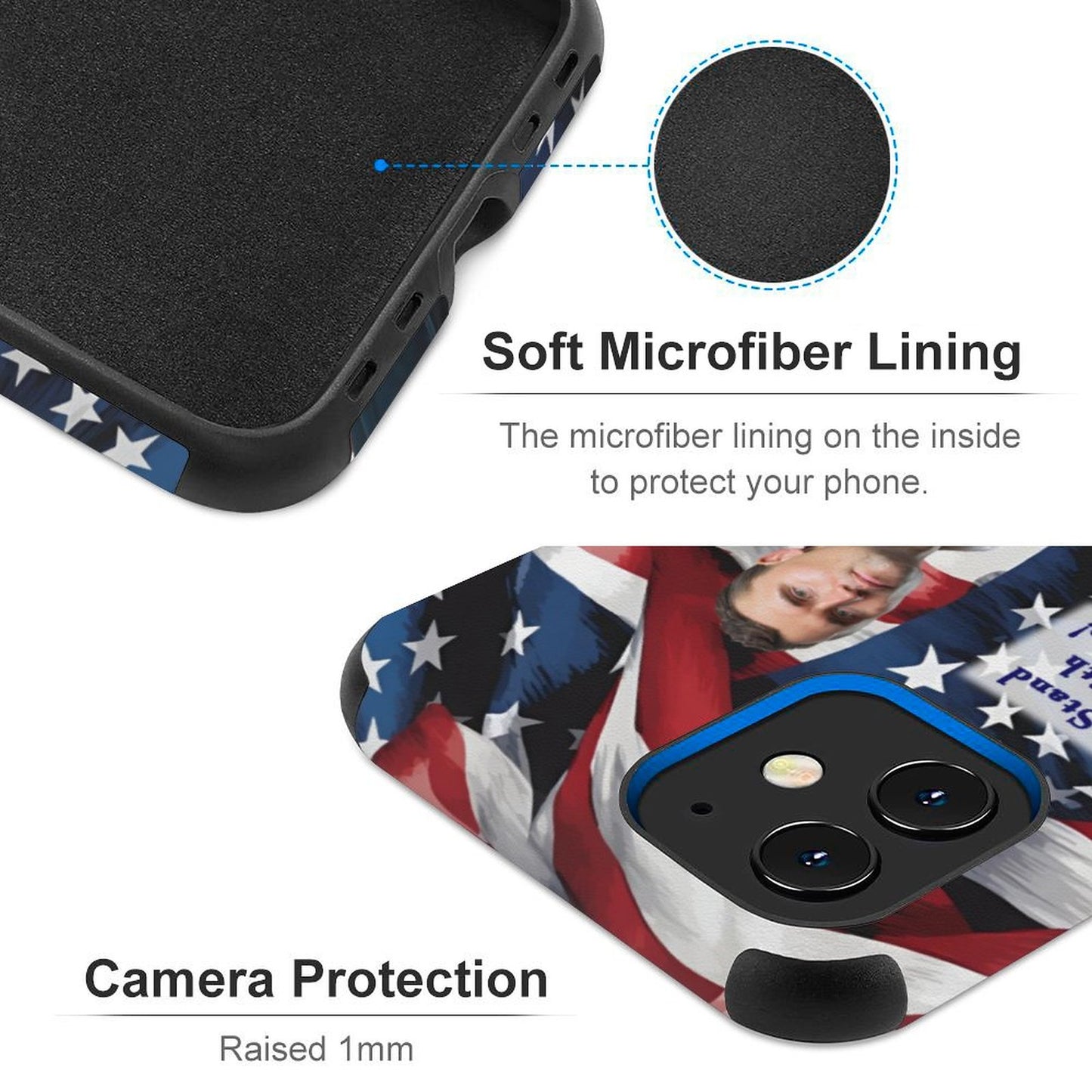 Charlie Kirk Memorial, Microfiber iPhone Case for iPhone 11 Series