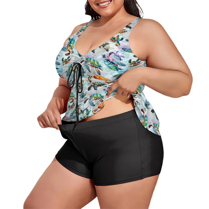 10 Animal Designs, Plus Size Women Bikini, Tankini Swimsuit