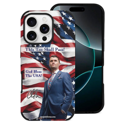 Charlie Kirk Memorial Microfiber Case for iPhone 16 Series