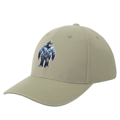 Bigfoot, Sasquatch Police Officer - Polyester Baseball Cap