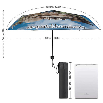 Manual Triple Folding Umbrella with Pattern Outside ZYS02-8K