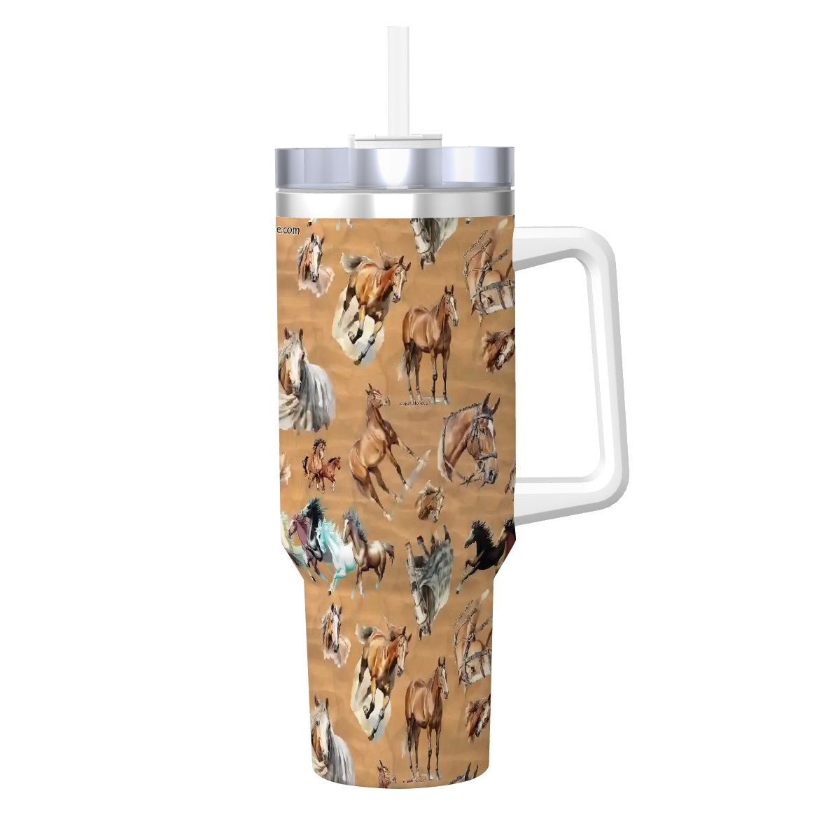 Animal (pet) Themed 40 oz Travel Coffee Mug with a Straw