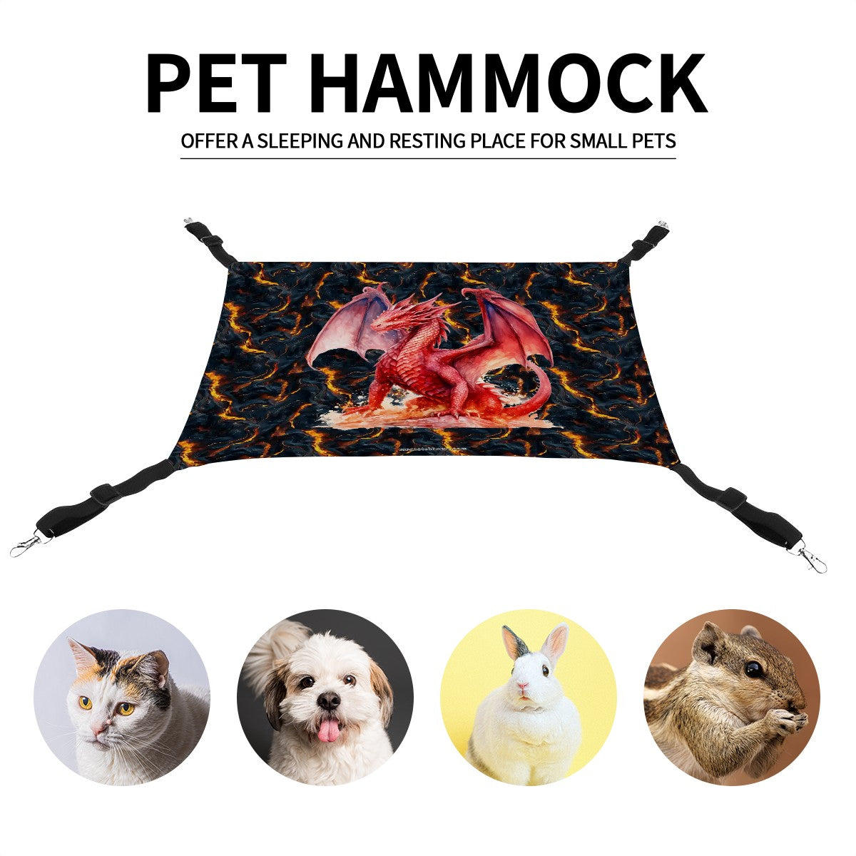 Fire Dragon on Lava, Pet Hammock