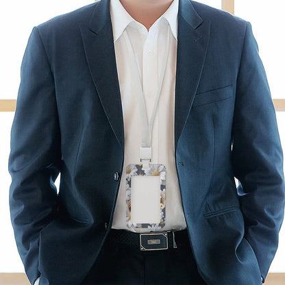 Sasquatch "Smell the Flowers" Vertical ID Badge Holder