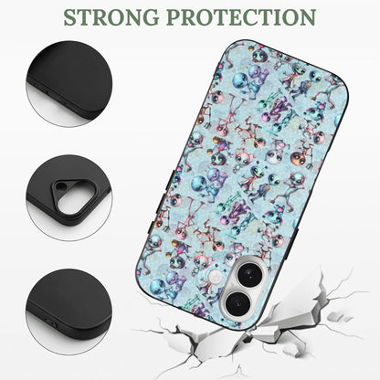 6 Alien Designs, iPhone 17 Thermoplastic Polyurethane Phone Case