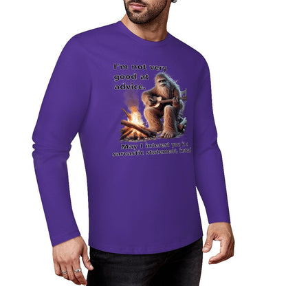 Bigfoot - Sasquatch "I'm not very good..",  Cotton Unisex Long Sleeve T-shirt