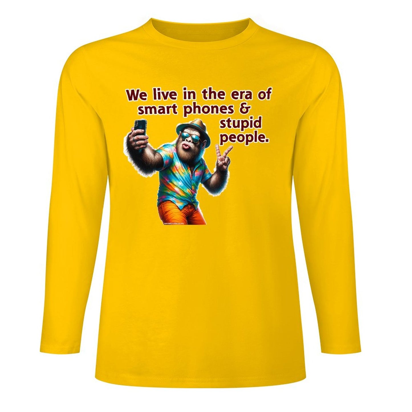 Bigfoot / Sasquatch "We Live in an Era...", Cotton Unisex Long Sleeve T-shirt