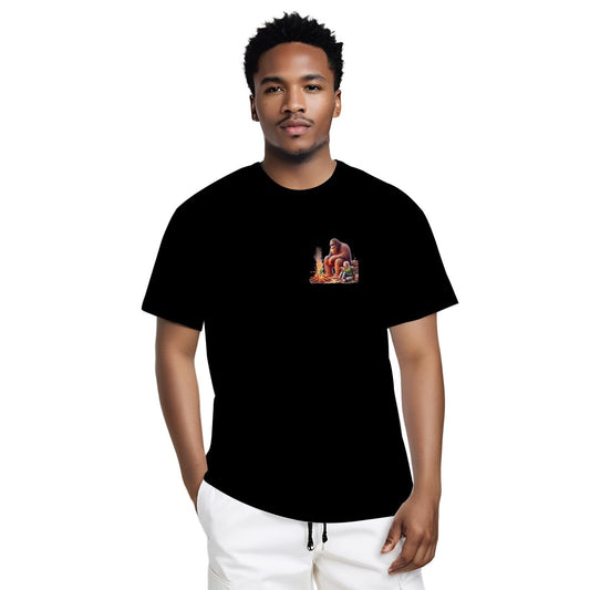 Sarcastic Sasquatch Short Sleeve 100% Cotton T-shirt- Double Sided