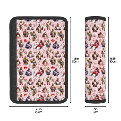 20 Bigfoot / Sasquatch Designs, Seat Belt Cover Pad For Adults 2 Pcs