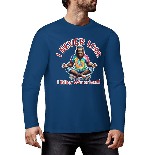 Bigfoot / Sasquatch "I never lose...", Cotton Unisex Long Sleeve T-shirt