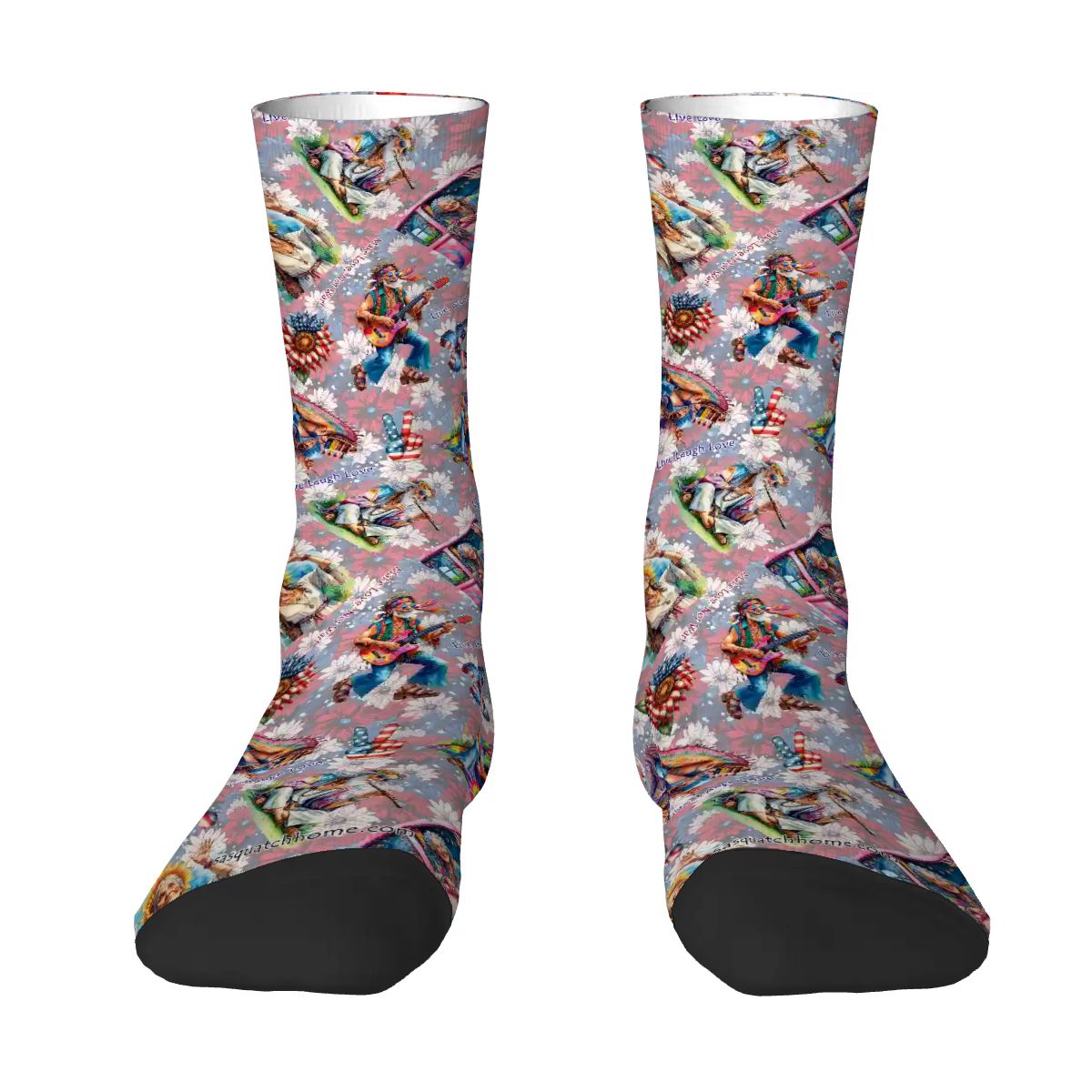 8 Patriotic Designs, Polyester Crew Socks