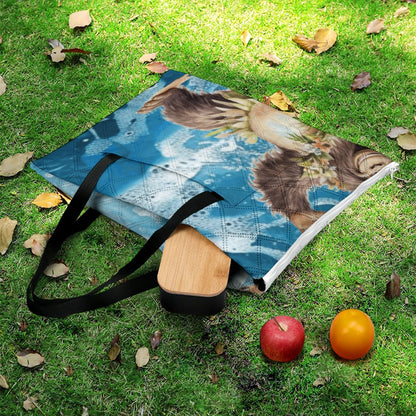 Hula Beach Sasquatch Zipper Foldable Picnic Mat- 79"x79"/200x200cm