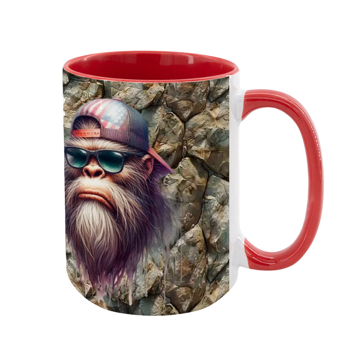 Sarcastic Sasquatch "Do not mistake..", Large 15 Ounce Colorful Mugs – Made In USA
