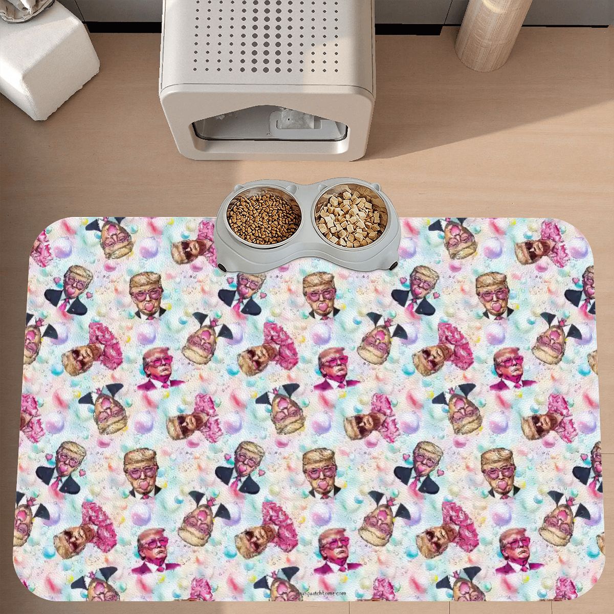 20 Donald Trump Designs, Waterproof Pet Food Mat