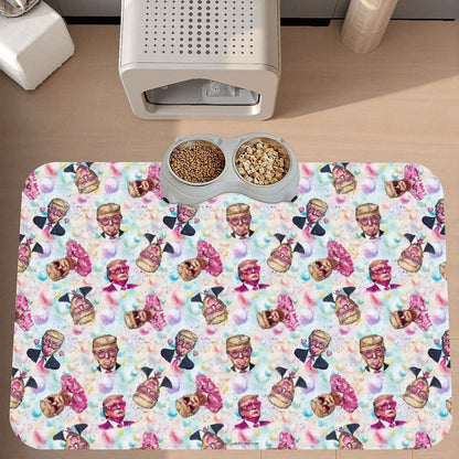 20 Donald Trump Designs, Waterproof Pet Food Mat