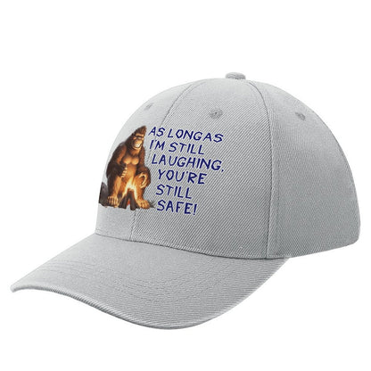 “Sarcastic Sasquatch” Series Polyester Baseball Caps – “As long as I’m laughing…”