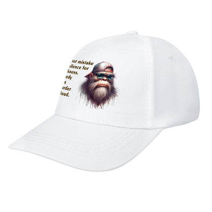 Bigfoot, Sasquatch “Do Not Mistake..", Polyester Baseball Cap (Front Printing)