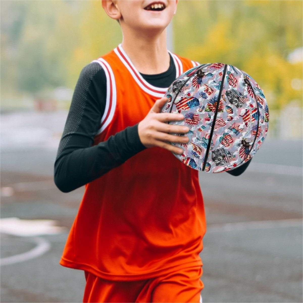 8 Patriot Designs, Leather Basketball