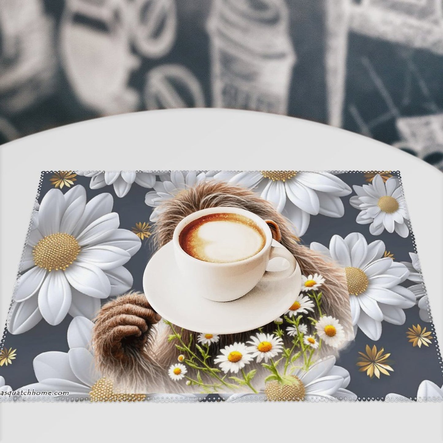 Sasquatch "Smell the Flowers" Placemat Set of 4