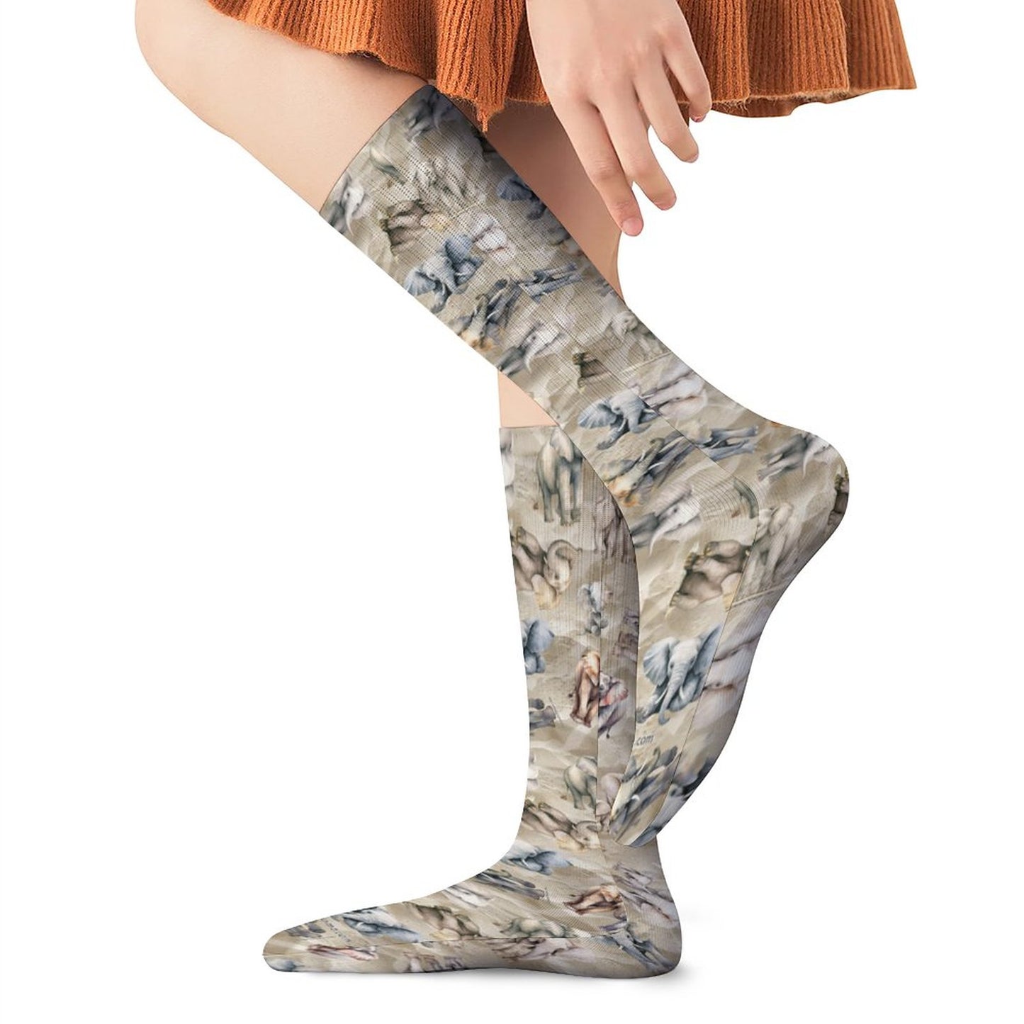 10 Animal Designs, 15.5 Inch Tube Socks