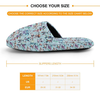 6 Alien Designs Flannel Children's Cotton Slippers