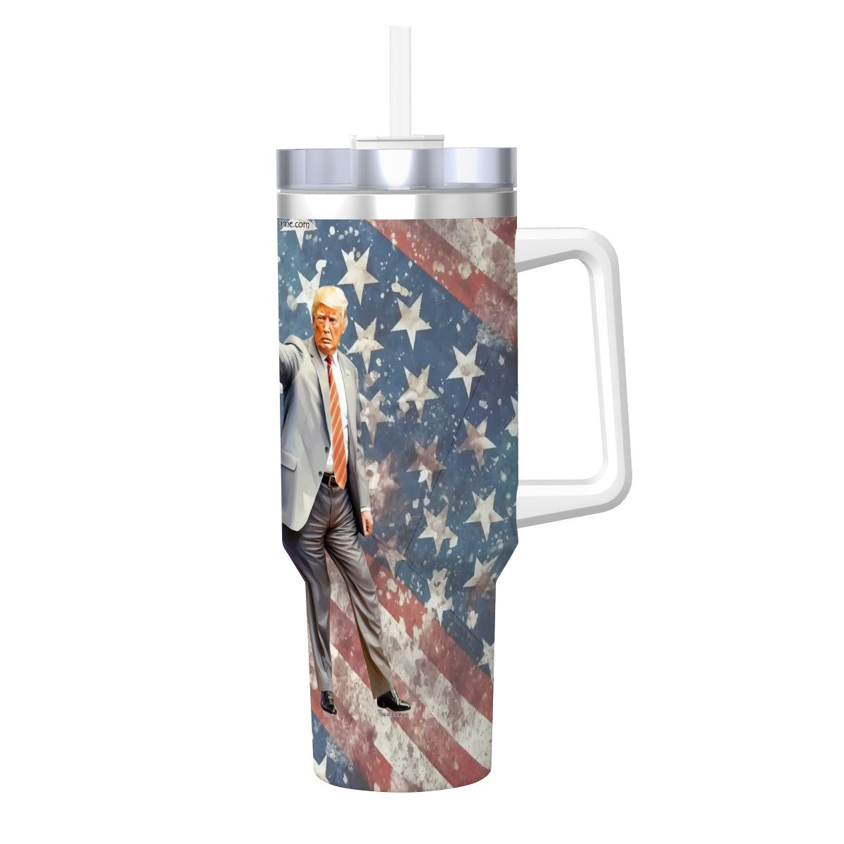 Donald Trump "You're Fired", Themed 40 oz Travel Coffee Mug with a Straw