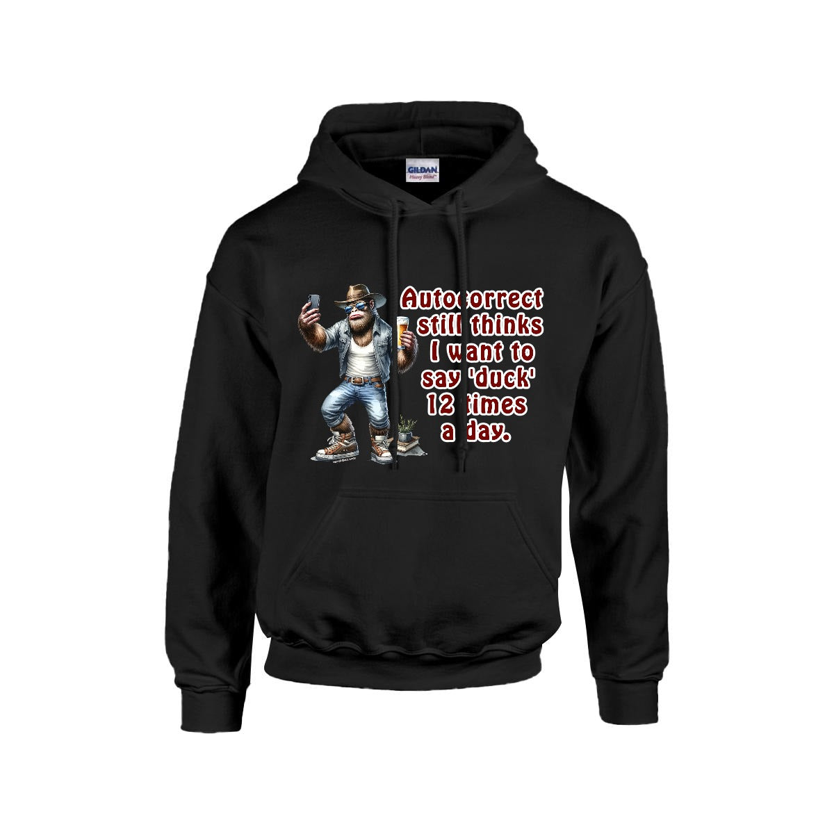 Sasquatch, Bigfoot Design, Gildan 18500 Poly-Cotton Hoodie